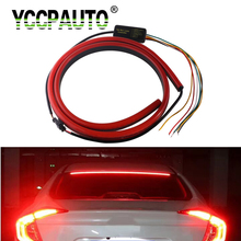 YCCPAUTO 4 Modes LED Car Brake Light Strips Waterproof Flexible Additional Stop Light High Position Parking Lamp 12V Red 104cm 2024 - buy cheap