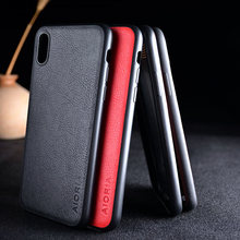 Funda para iphone xs max x, cubierta de cuero Vintage de lujo con capa de silicona, para iphone x xs max 2024 - compra barato