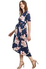 New Maternity Dress Polyester V-neck printed belt Women's Pregnancy Women Photography Props Fancy Popular Long Maternity Dresses 2024 - buy cheap