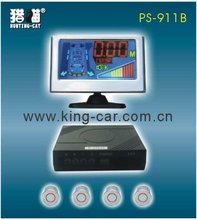 brand new free shipping 4 ultrasonic waterproof reversing sensor color background LCD display car parking sensor  PS-911-B 2024 - buy cheap