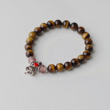 Tibetan Buddhist Ritual Vajra Prayer Mala Bracelet for Women Men Tiger Eye Stone Beads Strand Charm Chakra Lucky Mala Bracelet 2024 - buy cheap