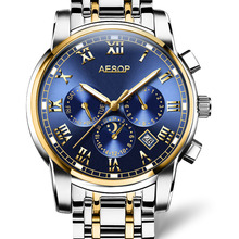 AESOP Automatic Man Watch Mens watches top brand luxury full steel Mechanical Male Clock Wrist Waterproof relogio masculino 2024 - buy cheap