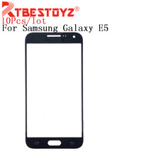 RTBESTOYZ 10 шт./лот сменная панель сенсорного экрана для Samsung Galaxy E5 E500 E500F LCD передняя внешняя стеклянная крышка объектива с логотипом 2024 - купить недорого