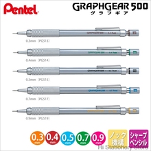 Pentel-lápis mecânico, metálico, desenho, 0.3mm, 0.4mm, 0.5mm, 0.7mm 2024 - compre barato
