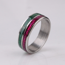 Зеленые и красные кольца из нержавеющей стали 316L, кольцо для женщин, ювелирные изделия, оптовая продажа 2024 - купить недорого
