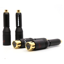 2Pcs YTER 24K Gold plated XLR female to RCA Female adapter plug XLR Female to RCA Female Socket Adapter Gold Balanced Cable 2024 - buy cheap