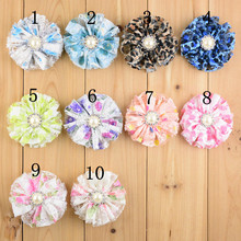 50 pcs/lot Lace flowers with Pearls DIY headband Flowers supplies Hair Accessories 2024 - buy cheap