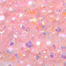 Free shipping! 2mm ~6mm,Jelly LT.Rose AB Color Flat back Acrylic Nail Art  beads Decoration.1000~50000pcs/lot 2024 - buy cheap