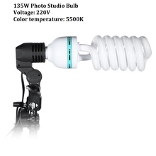 Lightdow-bombilla para estudio fotográfico, cámara Digital, luz del día, E27, 220V, 5500K, 135W, 1 Uds. 2024 - compra barato