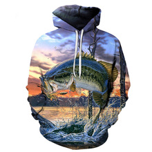 Anime Hoodies fish 3D Hoodie Printed Hoody Men Sweatshirt Pullover Tracksuit Brand Coat Streatwear Jacket Asian size s-6xl 2024 - buy cheap