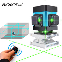 Boics laser cross line 360 degree rotary laser level self-leveling 12 lines 8V4H line leveler remote Laser Beam Line 2024 - buy cheap