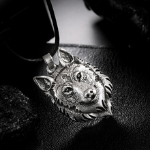Tibetan Silver Wolf Head Pendant Necklace Norse Wolf Head Necklace Original Animal Jewelry Wolf Head 1Pcs 2024 - buy cheap