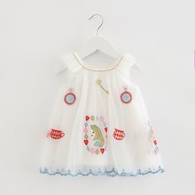 Newborn Infant Baby Girls Dress Cute Lace Toddler Kids Clothing A-line Princess Embroidery Summer Dress 0-2T 2024 - buy cheap