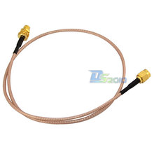 High Quality50cm RF Coax Pigtail Cable RG316 RP-SMA Female with Nut Blukhead to RP SMA Male 2024 - buy cheap