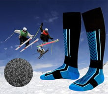 High Quality Winter Men Women Cotton Thick Warm Outdoor Sports Socks Professional Skiing Skating Long Socks 2024 - buy cheap