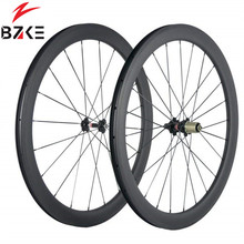BZKE carbon wheels clincher with novatec hubs 60mm depth carbon road wheelset 700C carbon wheelset road bike pillar 1432 spokes 2024 - buy cheap