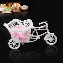 Rattan Tricycle Basket Garden Wedding Party Bedroom Vase Storage Decoration 2024 - buy cheap