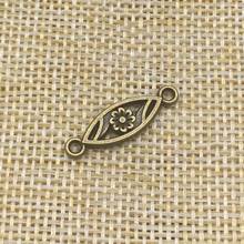 30Pcs Flower Charms Connector Antique Bronze Color DIY Jewelry Making Handmade Crafts 2024 - buy cheap