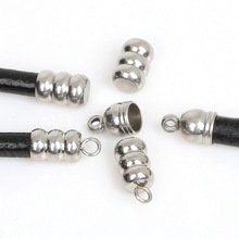 5mm 10pcs/bag Stainless Steel Cords End Caps For Jewelry Making Bracelet Necklace DIY Jewelry Findings 2024 - buy cheap