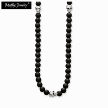 Skulls Beads Necklace Chokers,Europe Style Rebel Fashion Good Jewelry For Men And Women,2017  Gift In Silver,Super Deals 2024 - buy cheap