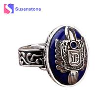 Hot Vintage Black Ring Alloy Jewelry Unusual The Vampire Diaries Damon Stefan finger Family Crest RING Fashion Rings For Womens 2024 - buy cheap