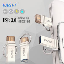 Best Pendrive New EAGET V90 OTG 16GB 32GB 64GB Usb Memory Stick Flash Pen Drive OTG Pendrive 3.0 USB Stick OTG USB Flash Drive 2024 - buy cheap