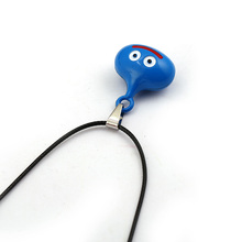 HSIC Game Dragon Quest Kuesuto Necklace Blue Metal Slime Pendant Necklace Black Rope Chain Women Men Jewelry 2024 - buy cheap