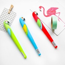 3pcs Cartoon bird parrot gel pen 0.5mm Blue color ink pens Stationery items gift Office School supplies Canetas escolar F217 2024 - buy cheap