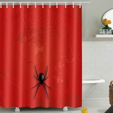 LB Halloween Red Spider Blood Cobweb Shower Curtains 180*180 Waterproof Polyester Bathroom Curtain Fabric for Bathtub Home Decor 2024 - buy cheap