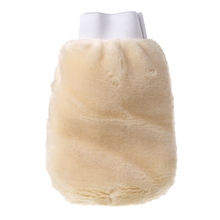 Nova luva de lã macia para lavar polimento, luva de limpeza de carro de pele de carneiro sintética 2024 - compre barato