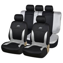 LDDCZENGHUITEC Sliver Embroidery Car Seat Covers Set Universal Fit Most Cars Covers with Detail Styling Car Seat Protector 2024 - buy cheap