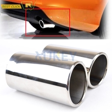 2X Exhaust Muffler Tip For VOLVO XC60 S60 V60 2011 2012 2013 Tail Pipe Tailpipe Finisher End Trim Mufflers Tip Cover Car Styling 2024 - buy cheap