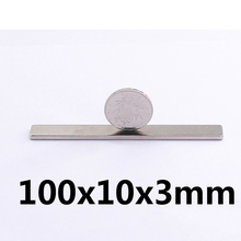 1pcs Neodymium magnet 100x10x3 mm N35 Small Square power Strong magnets 100*10*3mm Rare Earth Neodymium Magnets 100x10x3m N35 2024 - buy cheap
