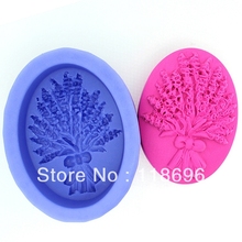 Free shipping lavender silicon soap mold Cake decoration mold Cake mold manual soap mold NO.SO-026 2024 - buy cheap