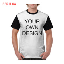 Пользовательская футболка, печать собственного дизайна, печать логотипа/текста/фото 2024 - купить недорого
