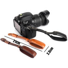 Correia de câmera em couro pu, correia para pulso, faixa manual para sony olympus nikon fujifilm X-T3 X-T2 canon eos r 4000d 1300d 800d 750d 2024 - compre barato