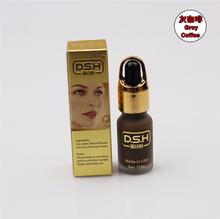 Cor de café cinza dsh importação maquiagem permanente micro pigmento manual tatuagem cosmético para sobrancelha delineador lábios 10ml 2024 - compre barato