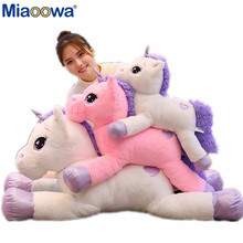 Ojos del corazón de Peluche de Unicornio para niños, 60/80/110cm, Tamaño gigante, Unicornio, Animal relleno, caballo, juguete suave, muñeco de Peluche 2024 - compra barato