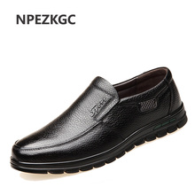 NPEZKGC Genuine Leather Casual Shoes Handmade Men Leather Shoes Skid-proof Classical Moccasins For Male Business Casual Shoes 2024 - buy cheap