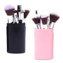 2018 Hot 12Pcs/Sets Eye Shadow Foundation Eyebrow Lip Brush cosmetics Makeup Brushes Tool Leather Cup Holder Case Kit 2024 - buy cheap