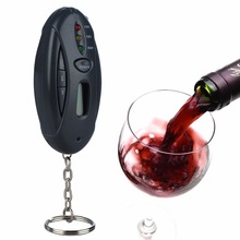 Alcohol Tester Portable Keychain Red Light LED Flashlight Alcohol Breath Tester Breathalyzer Alcohol Tester Analyzer 2024 - buy cheap