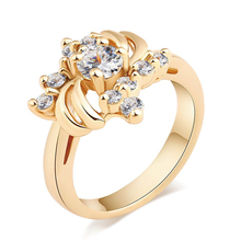 MxGxFam-anillos de Color dorado para niñas y mujeres, joyería de uso diario, chapado en oro AAA + circonita cúbica 2024 - compra barato