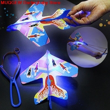 DIY Flash Ejection Cyclotron Light Plane Slingshot Aircraft For Kids Gift Toys Fun Funny Gadgets Novelty Interesting Toys Gift 2024 - buy cheap