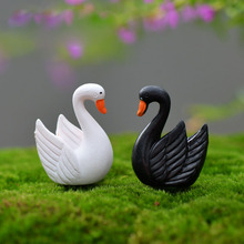 Asas de cisne para decoração de casa, miniatura de animais, jardim das fadas, miniatura, artesanato, micro paisagem, acessórios diy 2024 - compre barato
