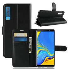 Capa de celular com flip de couro para samsung galaxy, capa estilo carteira a7 2018 e a720f 2024 - compre barato