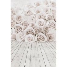 Wedding Photography Background Gray Wooden Floor Flowers Backgrounds for Photo Studio Baby Shower New Born Baby Vinyl Cloth 2024 - buy cheap