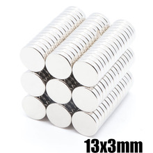 100pcs 13x3 mm N35 Strong Neodymium Magnet 13*3mm Round Rare Earth Permanet Magnets 13*mm Packaging Magnet Fridge Magnet 2024 - buy cheap