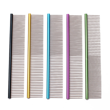 100Pcs Aluminum alloy 35g Pet Comb Cat Dog Hair Trimmer Comb Stripe Grooming Comb Shedding Hair Cleaning Grooming Tool C6704 2024 - buy cheap