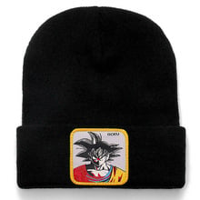 Gorro de GOKU de DRAGON BALL para hombre y mujer, gorro de algodón de alta calidad, informal, cálido, de punto, Unisex 2024 - compra barato