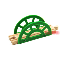 P044 Green arch bridge is compatible with wooden the train track for wooden electric railcar track game scenario 2024 - buy cheap